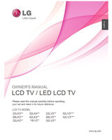 LG 22LK3** 32LK4** 26LK3** 42LK4** 32LK3** 19LV2** 22LV2** (110 pages) TV Operating Manual