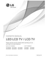 LG 32LM3400 32LS3400 42LM3400 42LS3400 22LS3500 32CS460 (88 pages) TV Operating Manual