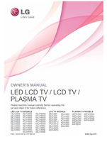 LG 32LV3400 19LV2500 32LV3500 22LV2500 37LV3500 26LV2500 (127 pages) TV Operating Manual