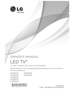 LG 39LB5800 42LB5800 47LB5800 55LB5800 60LB5800 *MFL68027712* (49 pages) TV Operating Manuals LG 39LB5800 42LB5800 47LB5800 55LB5800 60LB5800 *MFL68027712* (49 pages) TV Operating Manuals
