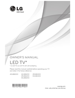 LG 40UB8000 42UB8200 49UB8200 55UB8200 49UB8300 55UB8300 (72 pages) TV Operating Manual