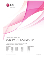 LG 32LG30 32LG60 37LG30 37LG60 42LG30 42LG60 42LGX 47LG60 47LGX (152 pages) TV Operating Manual