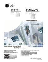 LG 60PC1D 185mm S7-90199 S7-69857 S6-64069 S6-62843 S6-58961 (70 pages) TV Operating Manual