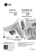 LG 32LC2D 32LC2DU 37LC2D 42LC2D 42PC3D 42PC3DV 50PC3D 60PCl (68 pages) TV Operating Manual
