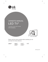 LG UB85** UB95** UB98** UC97** UG88** (56 pages) TV Operating Manuals LG UB85** UB95** UB98** UC97** UG88** (56 pages) TV Operating Manuals