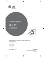 LG LB63** LB69** LB87** LB65** LB72** LB67** LB73** LB68** (136 pages) TV Operating Manual