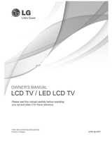 LG LCD  / LED LCD (49 pages) TV Operating Manual