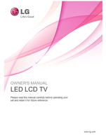 LG LED LCD (110 pages) TV Operating Manual