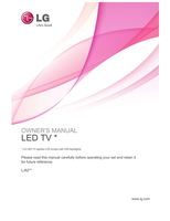 LG LJ62** (32 pages) TV Operating Manual