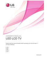 LG LT38** LT64** LT66** LT74** LT76** (42 pages) TV Operating Manuals LG LT38** LT64** LT66** LT74** LT76** (42 pages) TV Operating Manuals
