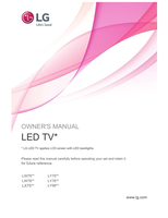 LG LW75** LY75** LW76** LY76** LX75** LY96** (58 pages) TV Operating Manual