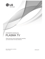 LG PLASMA (21 pages) TV Operating Manual