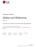 LG 24TL520U 24TL520V 24TL510U 28TL520V 24TL510V 28TN525V (23 pages) TV Operating Manual