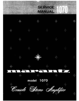 Marantz 1070 (22 pages) Amplifier Service Manual