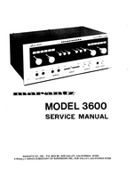 Marantz 3600 (30 pages) Amplifier Service Manual
