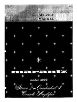 Marantz 4070 (24 pages) Amplifier Service Manual