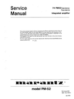 Marantz 50944 (24 pages) Amplifier Service Manual