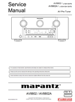 Marantz S0044V08DM DG1709 AV8802 AV8802A (273 pages) Amplifier Service Manuals Marantz S0044V08DM DG1709 AV8802 AV8802A (273 pages) Amplifier Service Manuals
