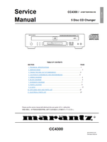 Marantz 5DISC CC4300 08AW855010 (26 pages) Audio/Video Receiver Service Manuals Marantz 5DISC CC4300 08AW855010 (26 pages) Audio/Video Receiver Service Manuals