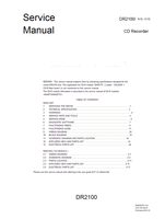 Marantz DR2100 MAR1250 22510 (53 pages) Recording Equipment Service Manual