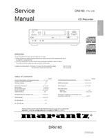 Marantz DR4160 25242 40100 (51 pages) Recording Equipment Service Manuals Marantz DR4160 25242 40100 (51 pages) Recording Equipment Service Manuals