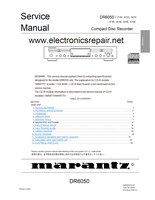 Marantz DR6050 MAR775 DR6000 22370 (45 pages) Recording Equipment Service Manuals Marantz DR6050 MAR775 DR6000 22370 (45 pages) Recording Equipment Service Manuals