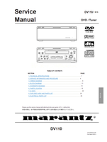 Marantz DV110 17AW855010 (26 pages) Amplifier Service Manuals Marantz DV110 17AW855010 (26 pages) Amplifier Service Manuals