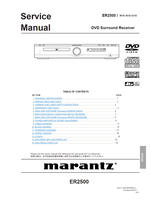Marantz ER2500 90M16BW855010 (68 pages) Audio/Video Receiver Service Manuals Marantz ER2500 90M16BW855010 (68 pages) Audio/Video Receiver Service Manuals