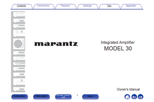 Marantz L 30 (46 pages) Amplifier Operating Manual