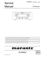 Marantz S0661-1V08DM DG1304 M-CR603 (116 pages) Audio/Video Receiver Service Manuals Marantz S0661-1V08DM DG1304 M-CR603 (116 pages) Audio/Video Receiver Service Manuals