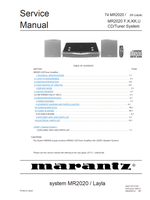 Marantz MR2021 LS2021 MR2020 51183 (42 pages) Amplifier Service Manuals Marantz MR2021 LS2021 MR2020 51183 (42 pages) Amplifier Service Manuals