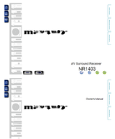 Marantz NR1403 (117 pages) Audio/Video Receiver Operating Manual