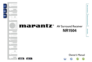 Marantz NR1504 (146 pages) Audio/Video Receiver Operating Manual