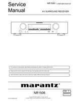 Marantz S1214V03DM DG1603 NR1506 (159 pages) Audio/Video Receiver Service Manuals Marantz S1214V03DM DG1603 NR1506 (159 pages) Audio/Video Receiver Service Manuals