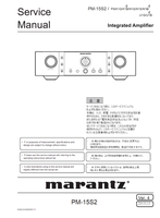 Marantz S0402-0V04DM DG1111 PM-15S2 (72 pages) Amplifier Service Manuals Marantz S0402-0V04DM DG1111 PM-15S2 (72 pages) Amplifier Service Manuals