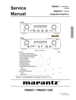 Marantz PM4001 PM4001F 90M44BW855010 (48 pages) Amplifier Service Manuals Marantz PM4001 PM4001F 90M44BW855010 (48 pages) Amplifier Service Manuals
