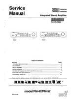 Marantz 74PM47 74PM57 00662 RA1I9OK (16 pages) Amplifier Service Manuals Marantz 74PM47 74PM57 00662 RA1I9OK (16 pages) Amplifier Service Manuals