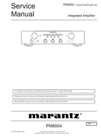 Marantz S0314-0V01DM DG1108 PM6004 (66 pages) Amplifier Service Manuals Marantz S0314-0V01DM DG1108 PM6004 (66 pages) Amplifier Service Manuals