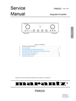Marantz PM8200 22670 (17 pages) Amplifier Service Manual