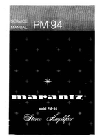Marantz PM94 (32 pages) Amplifier Service Manual