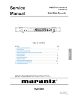 Marantz PMD570 49AS855010 (72 pages) Recording Equipment Service Manuals Marantz PMD570 49AS855010 (72 pages) Recording Equipment Service Manuals