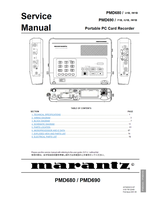 Marantz PMD690 PMD680 22480 (64 pages) Recording Equipment Service Manuals Marantz PMD690 PMD680 22480 (64 pages) Recording Equipment Service Manuals