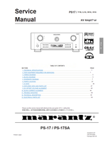 Marantz PS-17SA 5chSTEREO 22550 (52 pages) Amplifier Service Manuals Marantz PS-17SA 5chSTEREO 22550 (52 pages) Amplifier Service Manuals