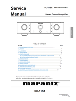 Marantz SC-11S1 90M22AJ855010 (85 pages) Amplifier Service Manuals Marantz SC-11S1 90M22AJ855010 (85 pages) Amplifier Service Manuals