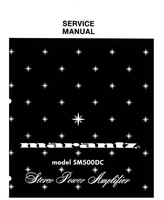 Marantz SM500DC (20 pages) Amplifier Service Manual