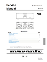 Marantz SR110 22710 (32 pages) Audio/Video Receiver Service Manuals Marantz SR110 22710 (32 pages) Audio/Video Receiver Service Manuals
