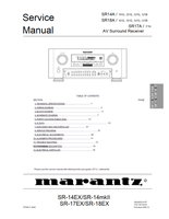 Marantz SR-14EX SR-14mkII SR-17EX SR-18EX SR14A SR18A SR17A 22430 (70 pages) Audio/Video Receiver Service Manuals Marantz SR-14EX SR-14mkII SR-17EX SR-18EX SR14A SR18A SR17A 22430 (70 pages) Audio/Video Receiver Service Manuals