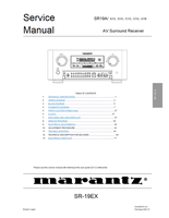 Marantz SR19A SR-19EX (63 pages) Audio/Video Receiver Service Manuals Marantz SR19A SR-19EX (63 pages) Audio/Video Receiver Service Manuals
