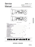 Marantz SR3000 SR4000 22200 (78 pages) Audio/Video Receiver Service Manuals Marantz SR3000 SR4000 22200 (78 pages) Audio/Video Receiver Service Manuals