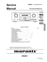 Marantz SR4001 90M03CW855010 (107 pages) Audio/Video Receiver Service Manuals Marantz SR4001 90M03CW855010 (107 pages) Audio/Video Receiver Service Manuals